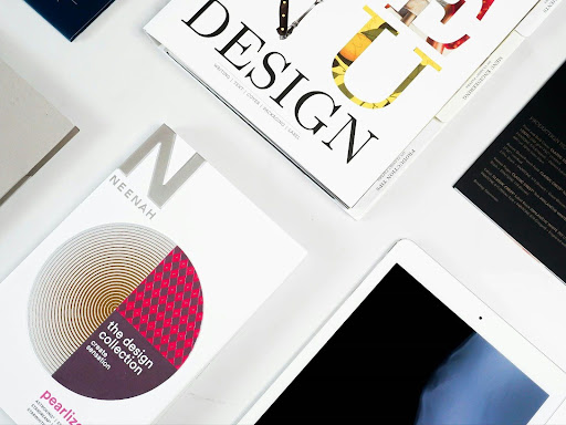Design magazines and digital media showcasing contemporary brand identity and visual culture